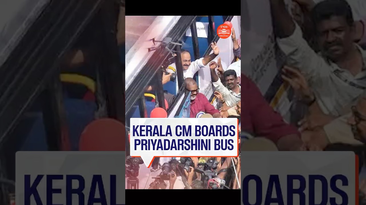 Keralam CM VD Satheesan rides in &lsquo;Priyadarshini&rsquo; bus launch to provide free bus travel for all women