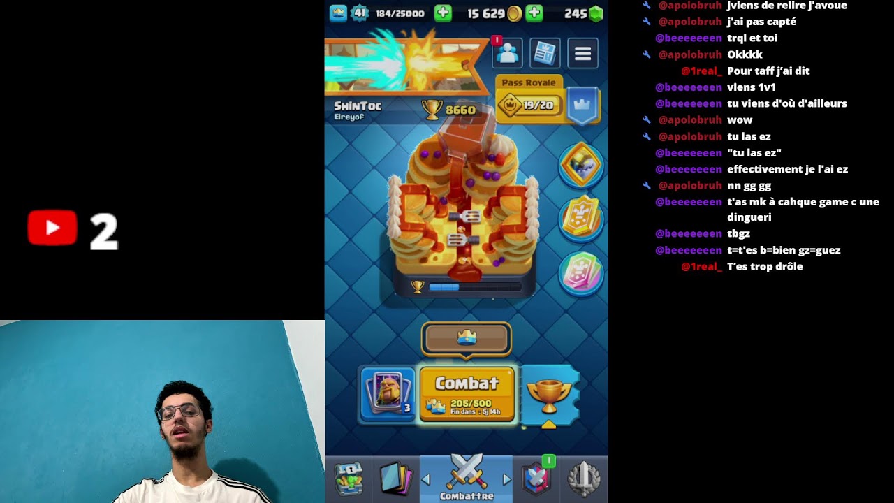 CLASH ROYALE #1 MEILLEUR JOUEUR RUSH LADDER// VIENT ME 1V1 // STREAM LIVE 1.000 abonnés
