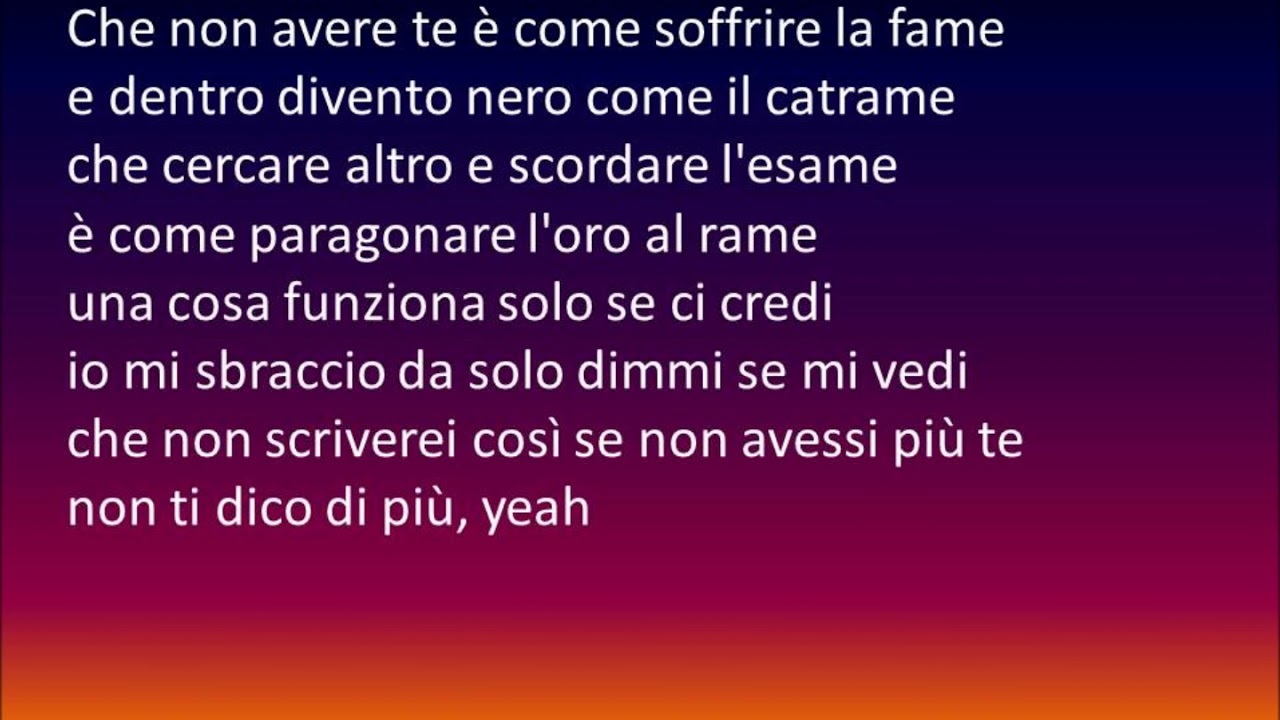 Gemitaiz - CANZONE TRISTE - Lyrics (testo)
