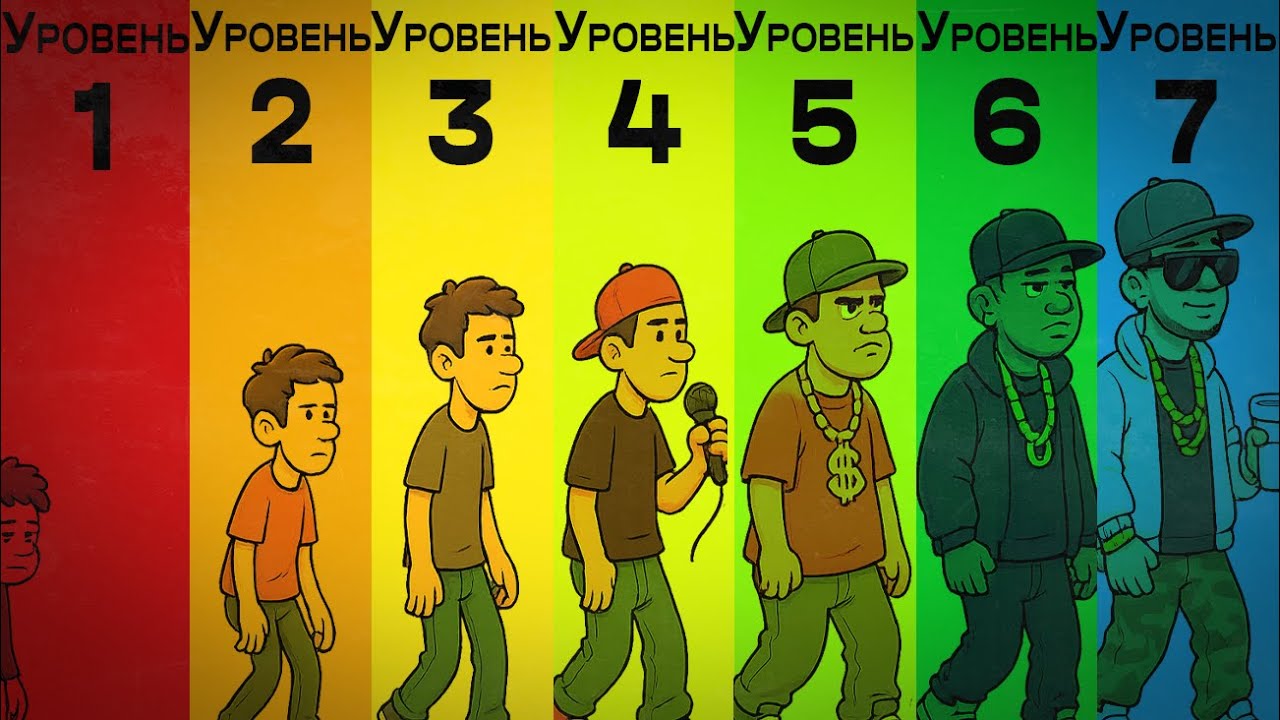 7 уровней рэперов