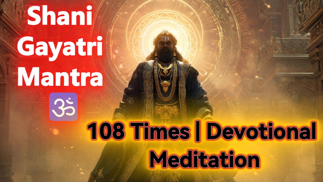 Shani Gayatri Mantra 108 Times 🕉️ | Devotional Meditation Music for Shani Dev | Bhakti Utsav