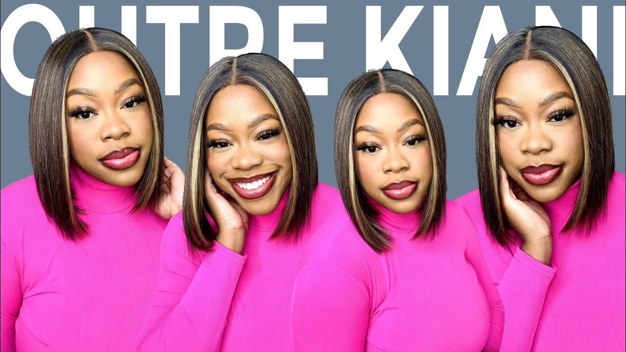 Under $30 Short Bob | Outre Synthetic Melted Hairline HD Lace Front Wig - KIANI