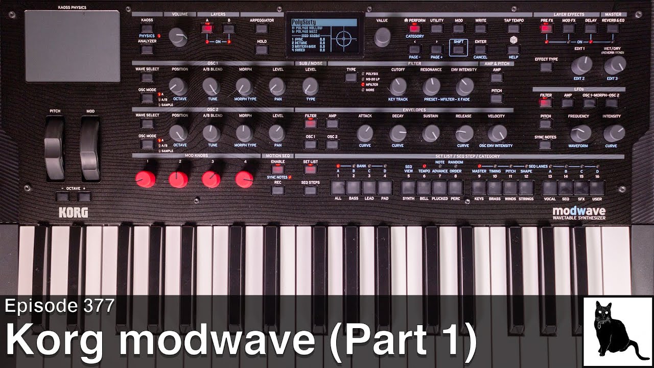 Korg modwave: a Detailed Demo and Tutorial (Part 1)