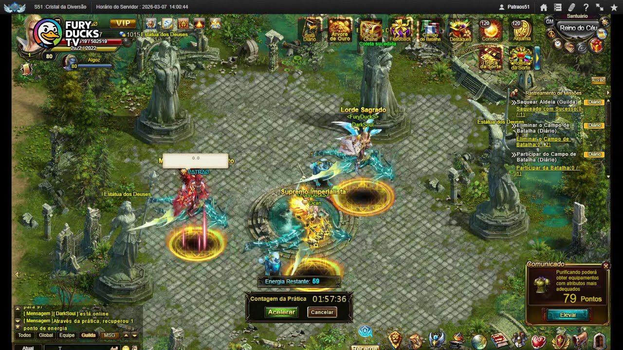 Patrão contra Dean e apareceu o Dark | 07/03/2026 ⚔️ X1  Legend Online Classic