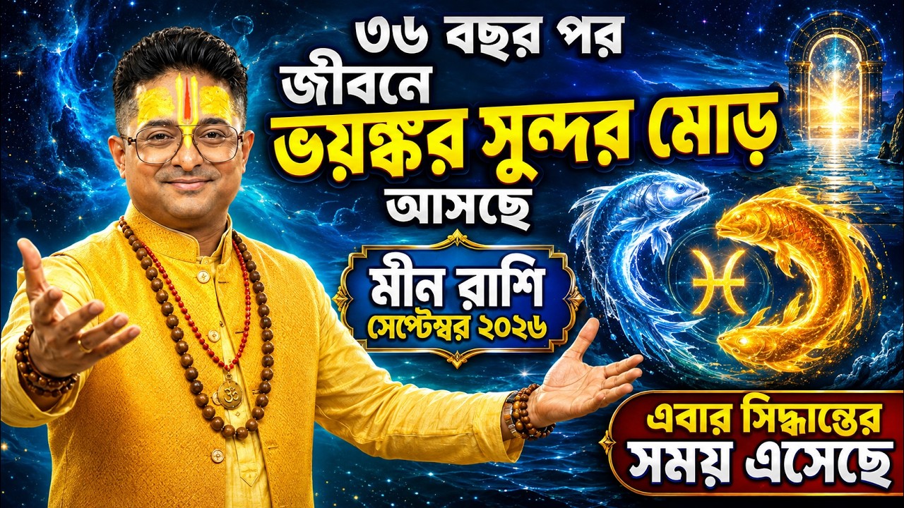 ১৮ সেপ্টেম্বর মীন রাশির অগ্নিপরীক্ষা! &vert; Meen Rashi September 2026 &vert; Rashifal