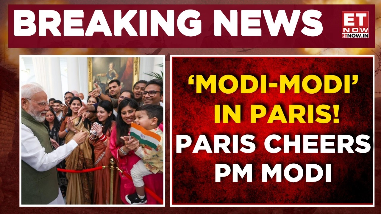 WATCH: PM Modi Receives Enthusiastic Welcome In Paris Amid &lsquo;Modi-Modi&rsquo; Chants | World News | ET Now