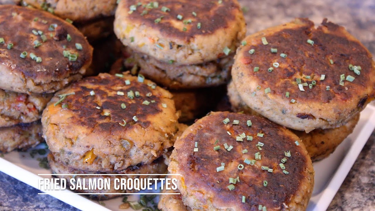 Fried Salmon Croquettes / Canned Salmon Recipe
