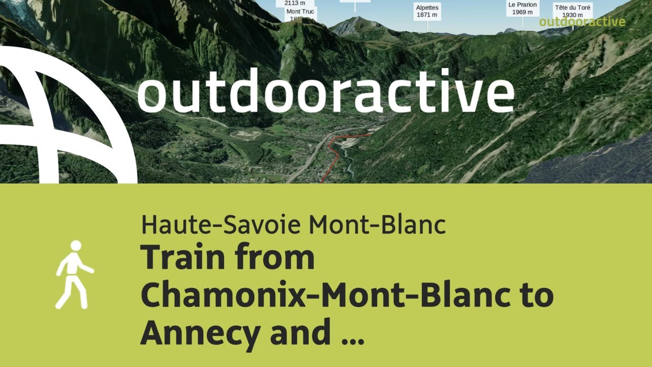 Flyover video: Train from Chamonix-Mont-Blanc to Annecy and walk about the old town
