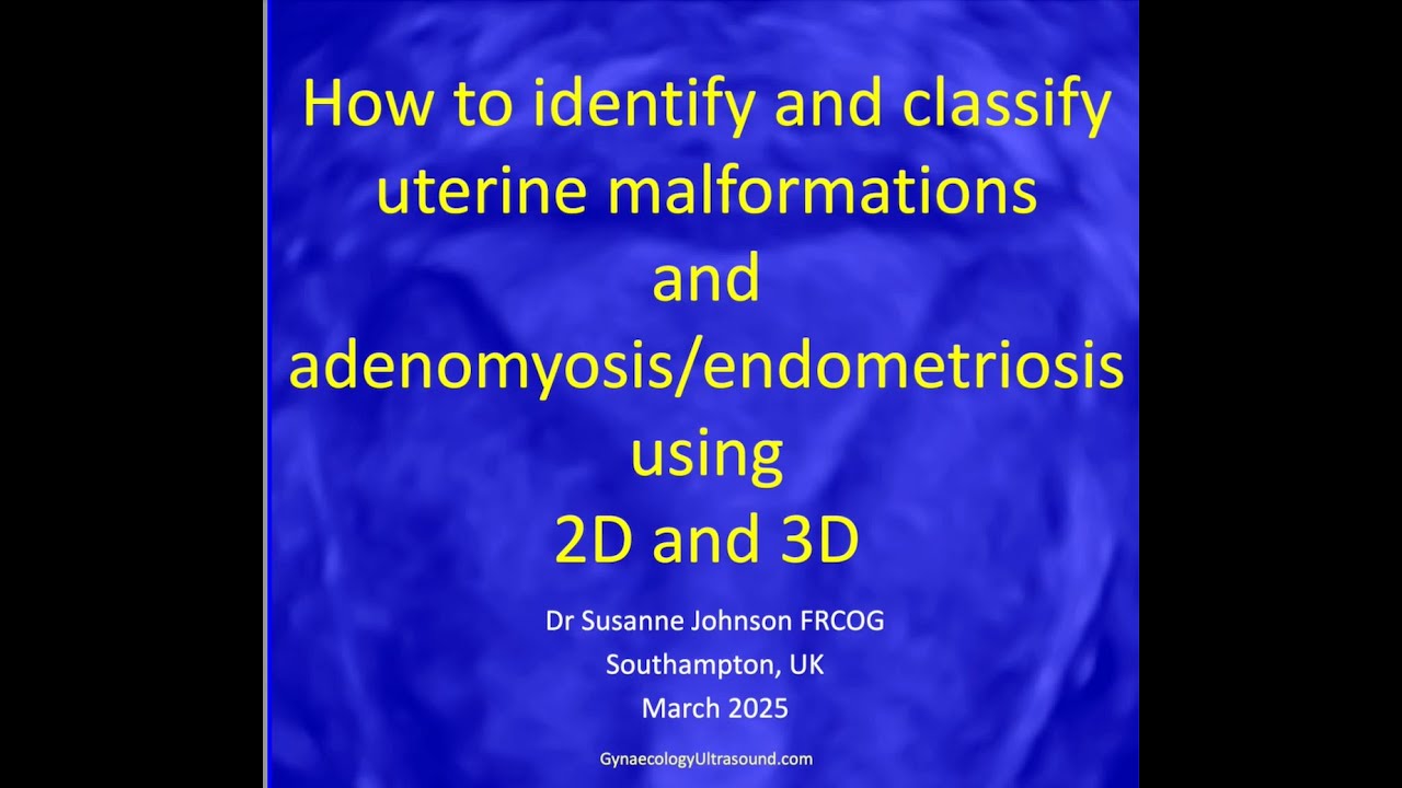 3D Uterine malformations, adenomyosis and endometriosis