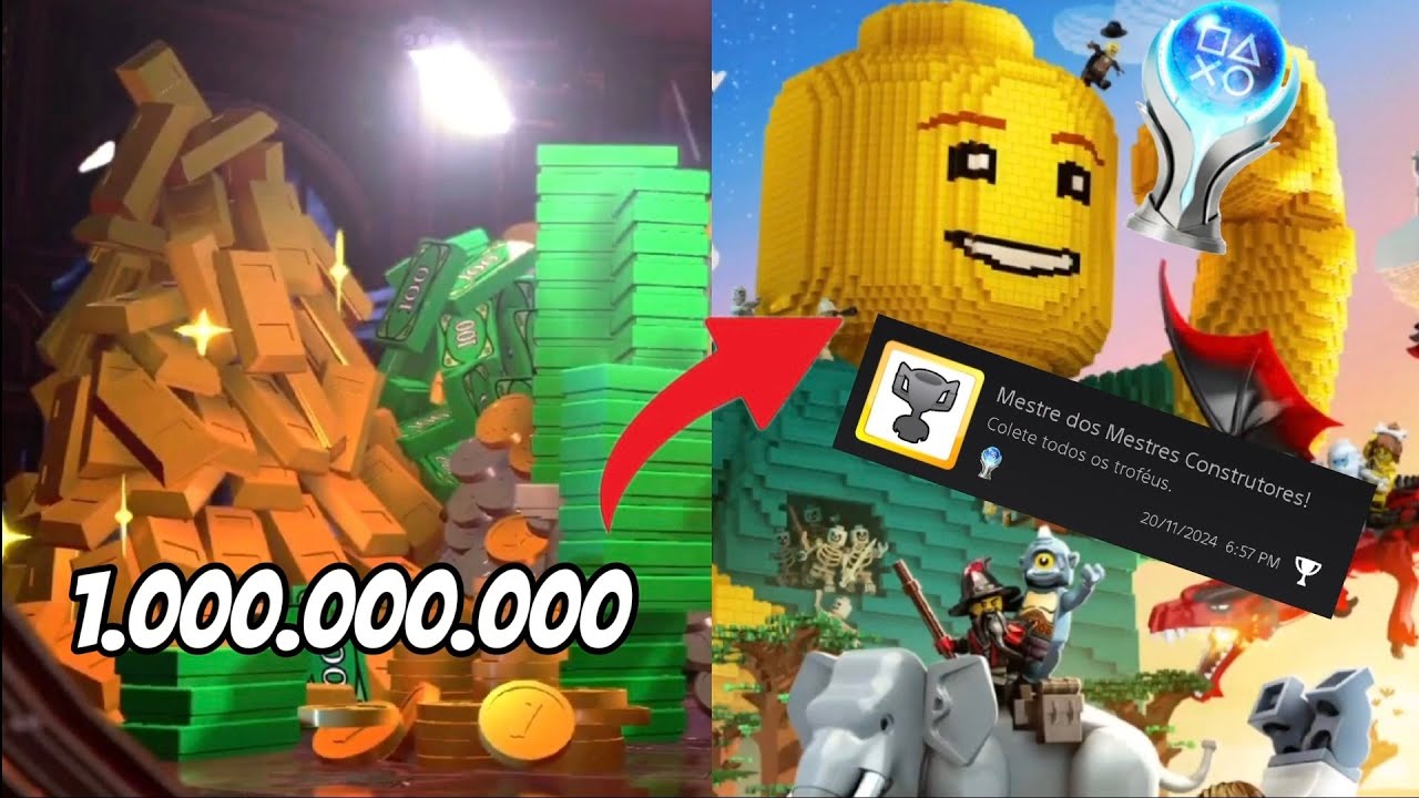 EU PLATINEI O LEGO QUE TE EXIGE FICAR BILIONÁRIO SEM MULTIPLICADORES(E MOSTREI COMO) - LEGO WORLDS