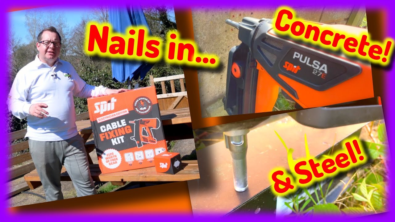 Nails in concrete and steel? Spit Pulsa 27E Paslode Nailer