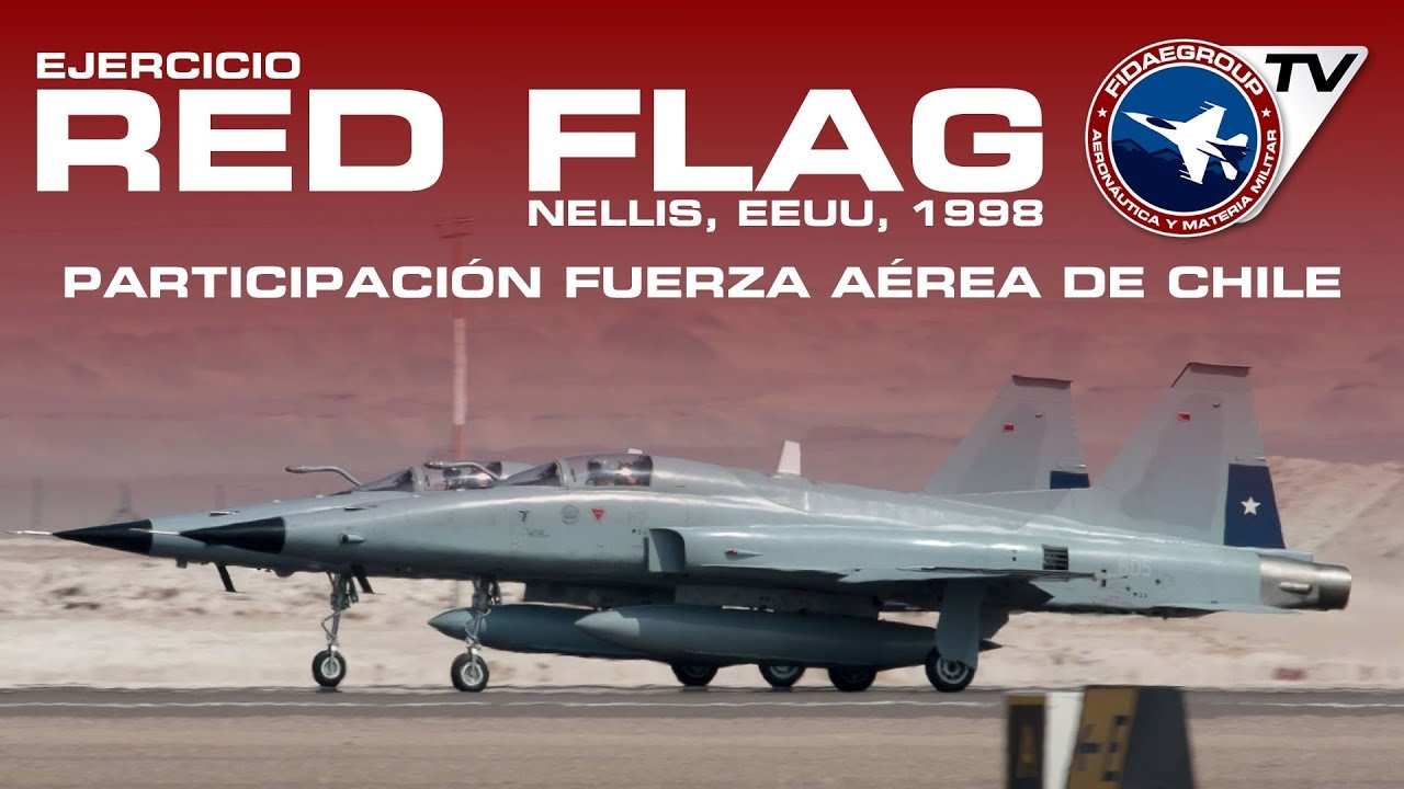 F-5 Tigre III, C-130 y Boeing 707 Águila de Fuerza Aérea de Chile en Red Flag Bandera Roja 1998