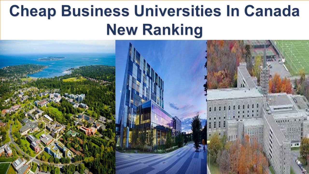 Cheap Business Universities In Canada New Ranking