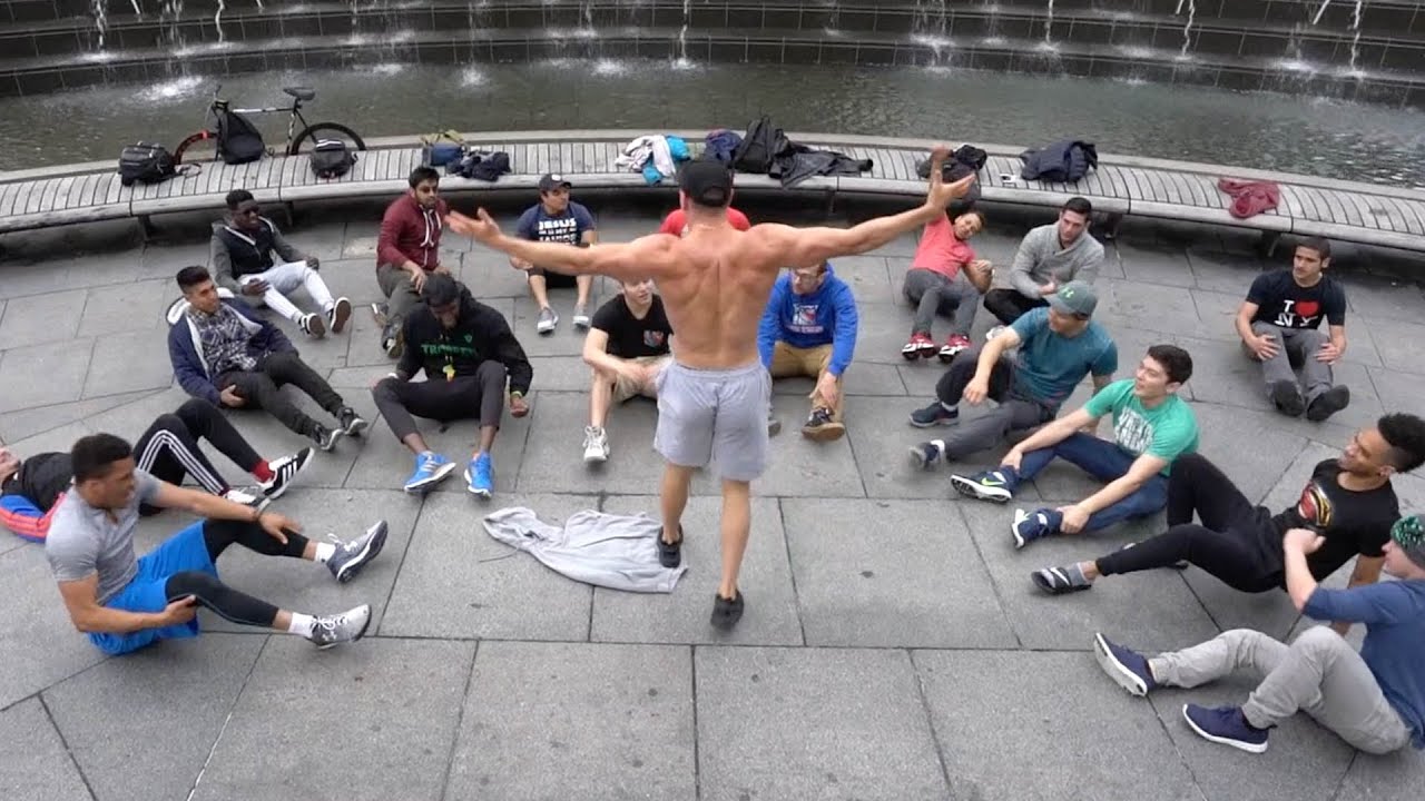 Extreme AB WORKOUT on NYC Streets!! | Brendan Meyers