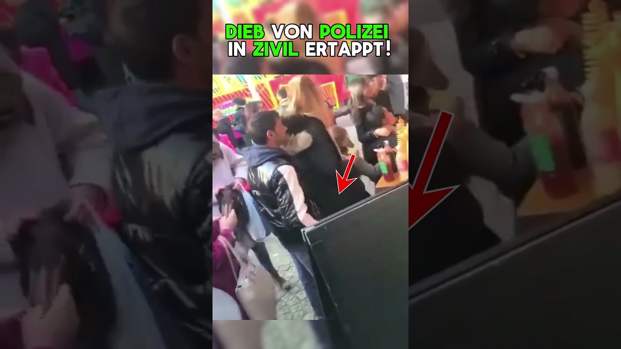 DIEB auf frischer Tat ertappt! Polizei in Zivil schnappt ihn sofort!