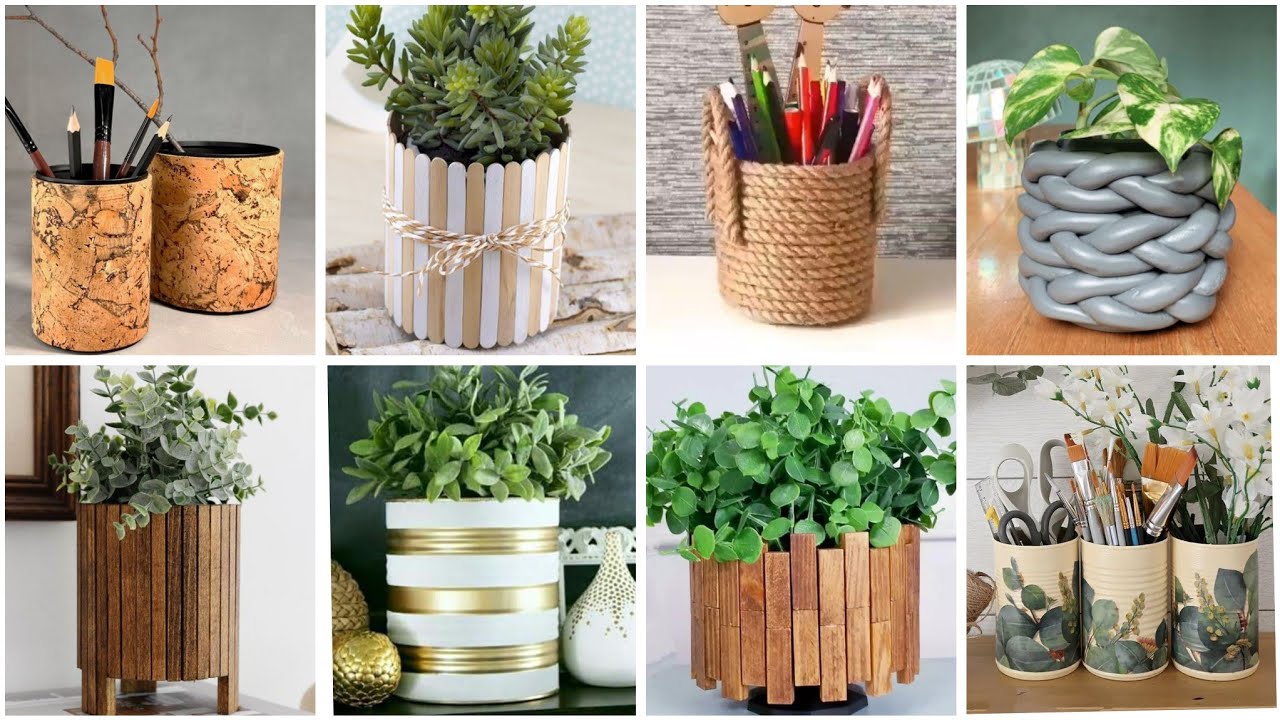 افكار💡اعادة تدوير علب الصفيح علب معدنية/boîte de conserve افكار جميلة وغير مكلفة لديكور والتنظيم#diy