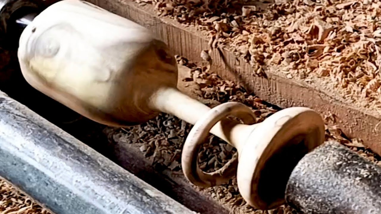 Costless wood turn to $150 wort amazing glass with Ring. //