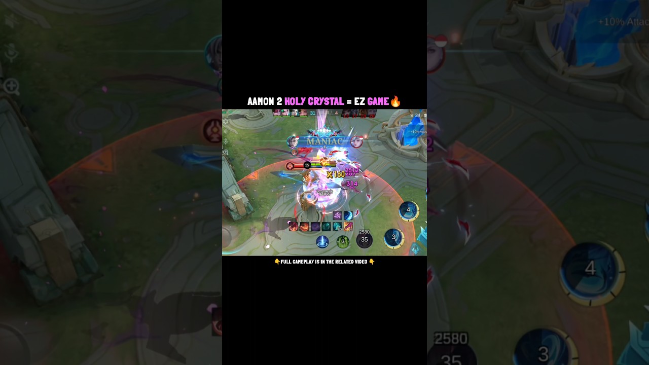 Aamon Maniac With 2 Holy Crystal Build🔥 