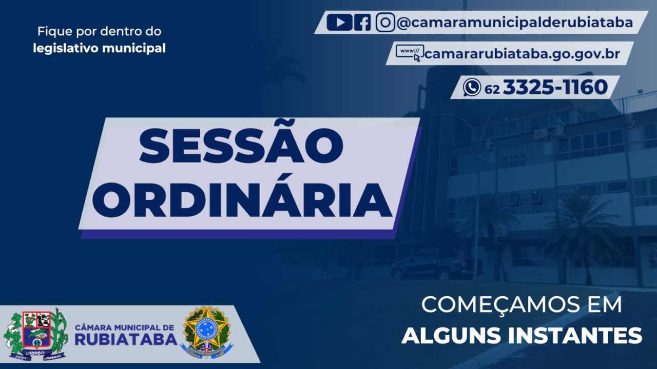 Transmissão ao vivo de Câmara Municipal de Rubiataba