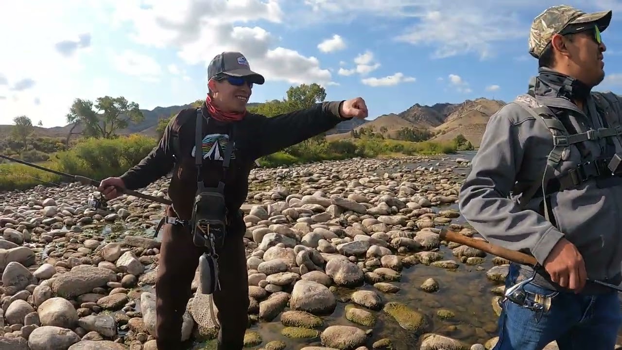 Fishing in Wyoming with the Boys, cold Water, Big smiles
