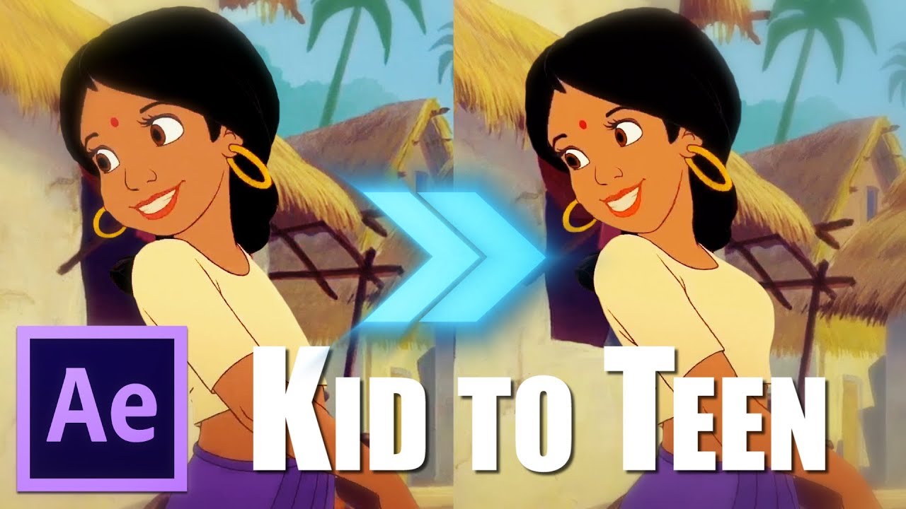 Shanti as a Teen {Aging Up Characters} ♦ Tutorial || Adobe After Effects