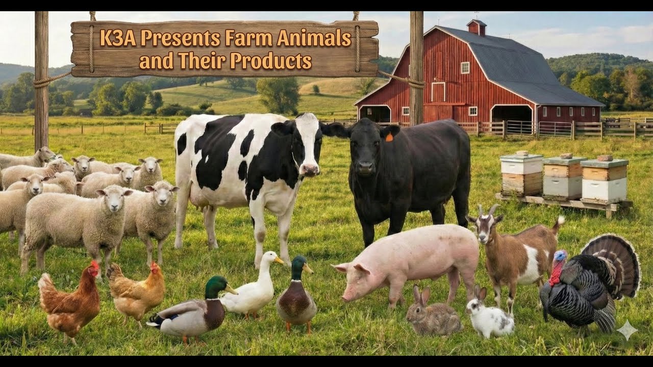 K3A Presents Farm Animals and Their Products
