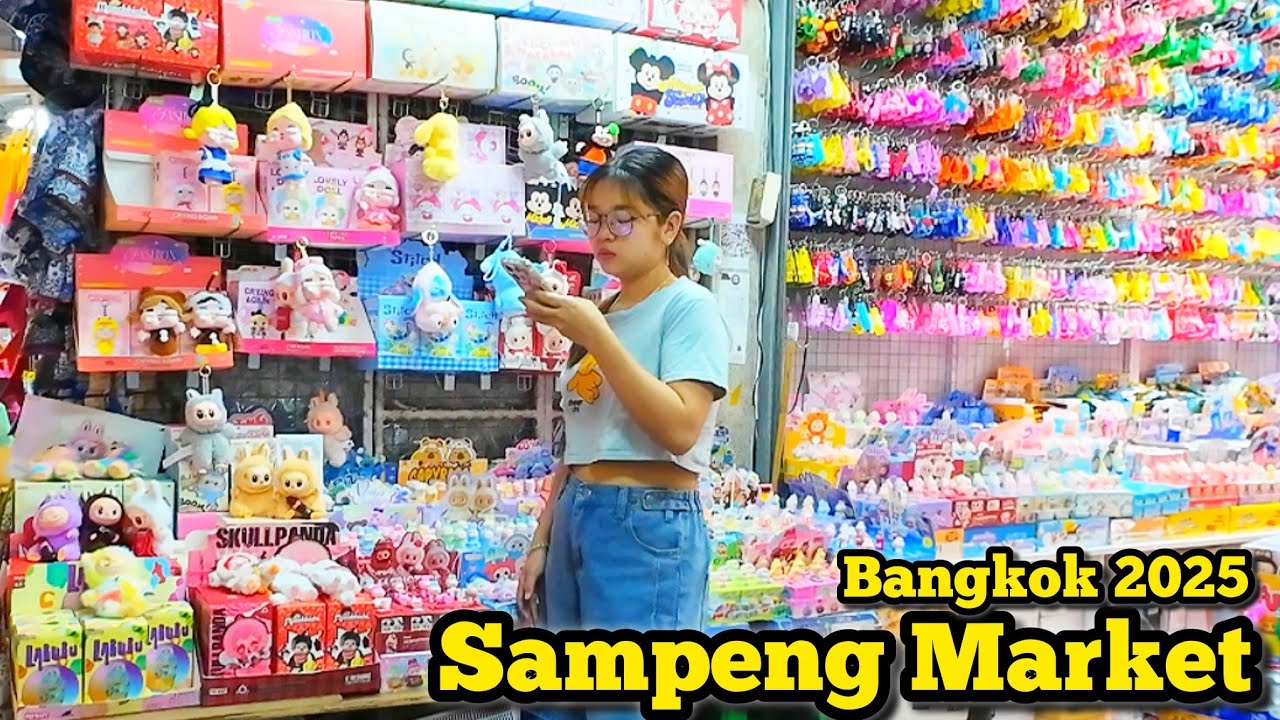 Walking Tour Sampeng Market Best Cheapest Market Shopping in Bangkok Thailand สำเพ็ง​​ 21/08/25​