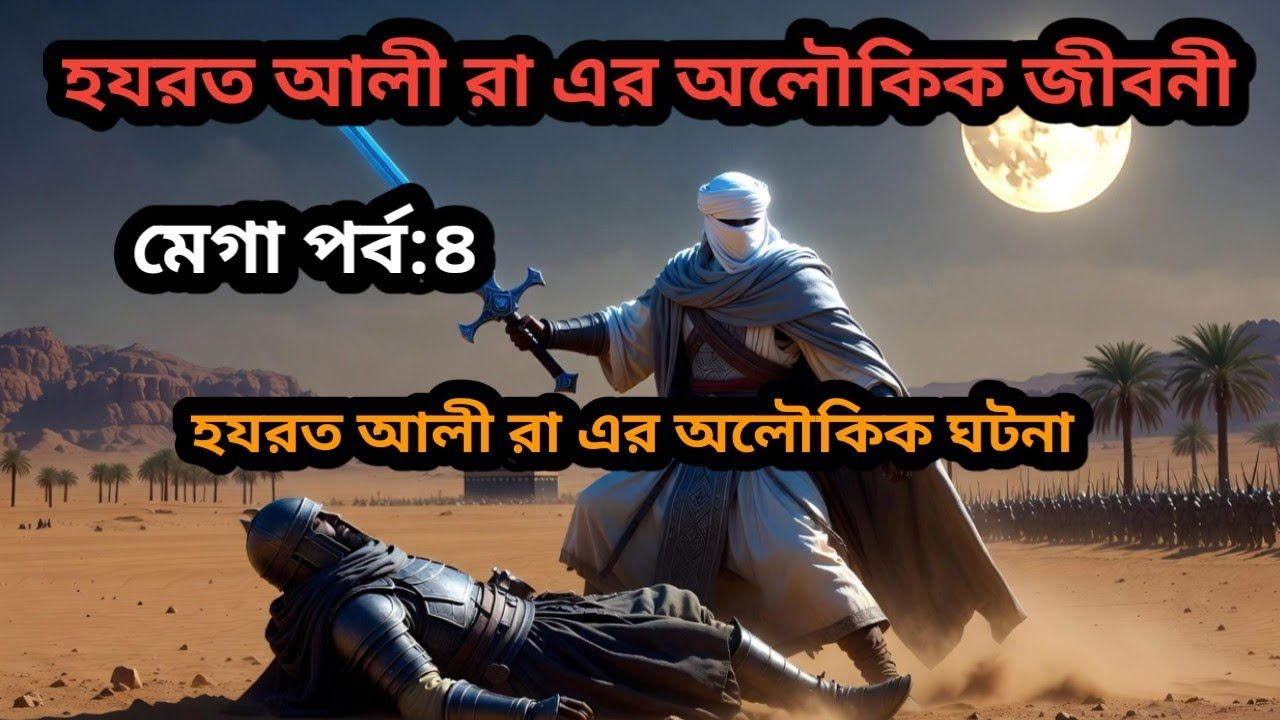 হযতর আলী (রাঃ)-এর পূর্ণাঙ্গ জীবনী! (মেগা পর্ব-৪)। হযরত আলী রাঃ এর অলৌকিক ঘটনা।হযরত আলী রাঃ
