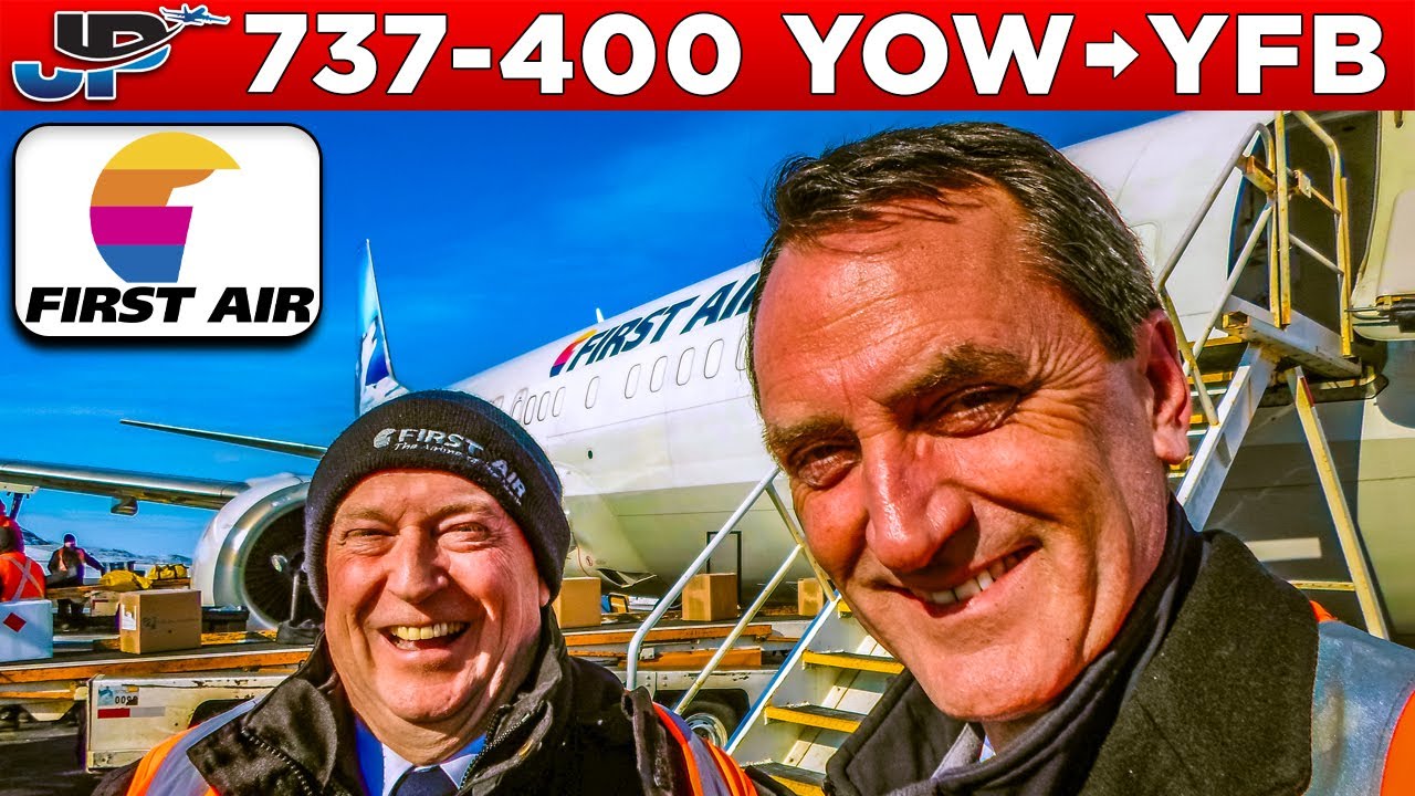 First Air Boeing 737-400 Cockpit Ottawa🇨🇦 to Iqaluit🇨🇦
