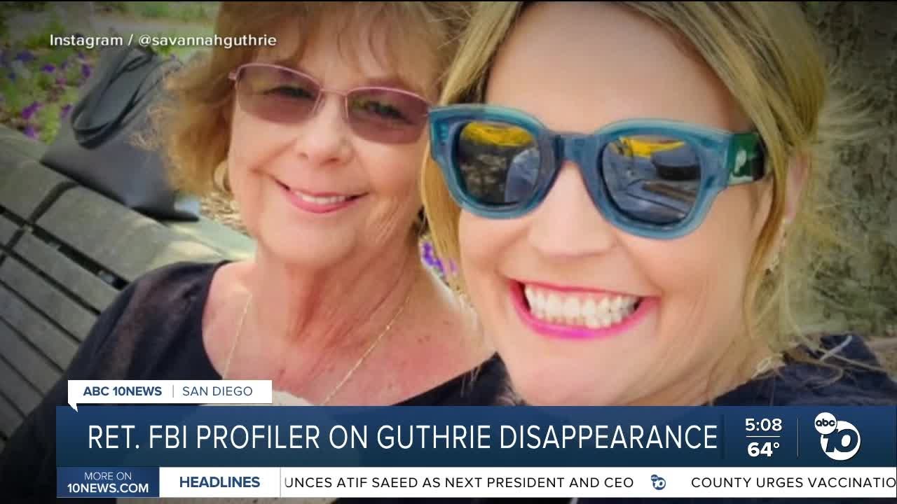 Retired FBI agent & profiler provides insight in Guthrie disapperance