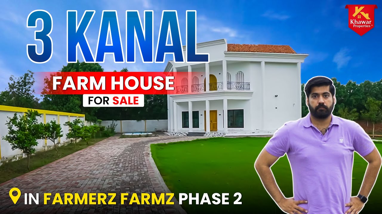 🔥 3 Kanal Farmhouse For Sale In Farmerz Farmz Phase 2 | Complete Guide Video 2023