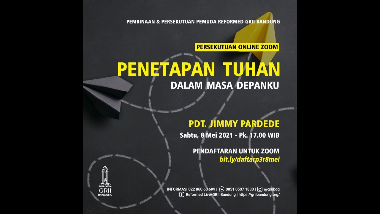 Penetapan Tuhan dalam Masa Depanku - Pdt. Jimmy Pardede - P3R - 8 Mei 2021