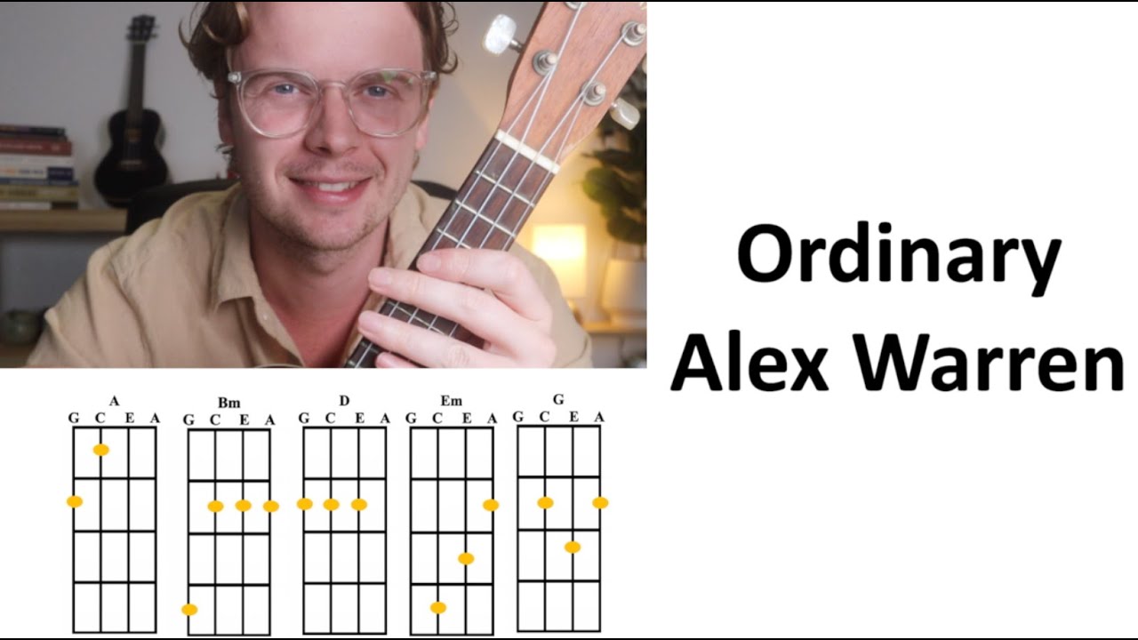 FULL UKULELE PLAY ALONG Ordinary - Alex Warren