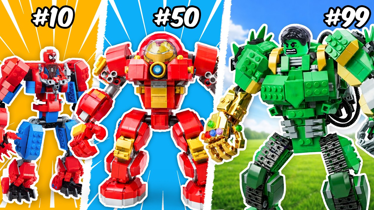 Я собрал коллекцию роботов LEGO Marvel | Канал ROBO Bricks