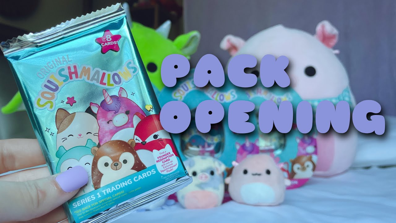 ASMR | Squishmallow Collectable Cards - PACK OPENING! || Lyds ASMR