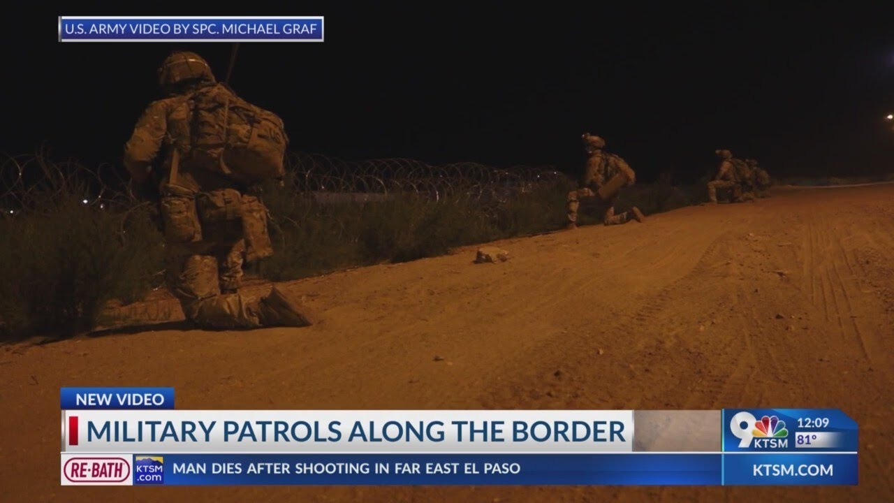 Military patrols along the border