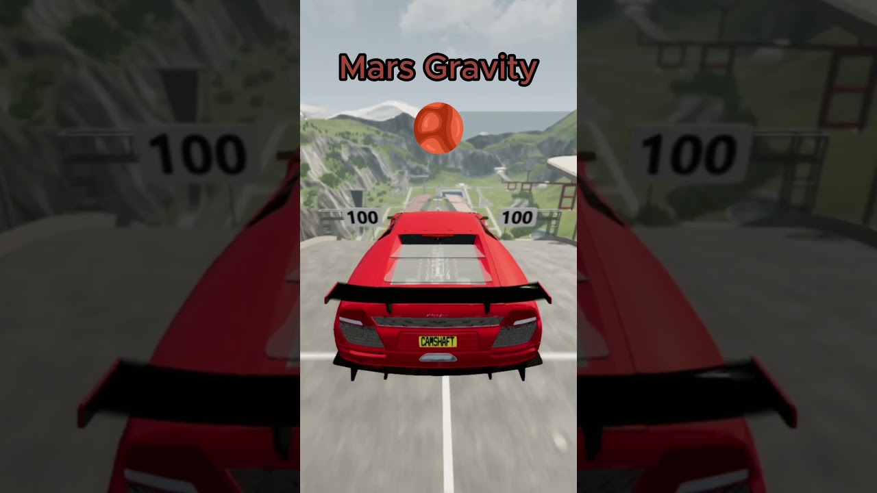 Realistic Cars vs Gravity 