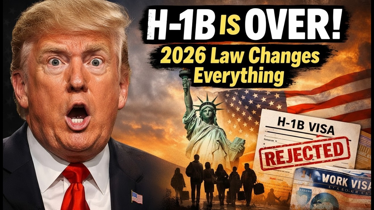 BREAKING  New H 1B Visa Law Takes Effect 2026 — Work Visa Holders Watch This! 1080p