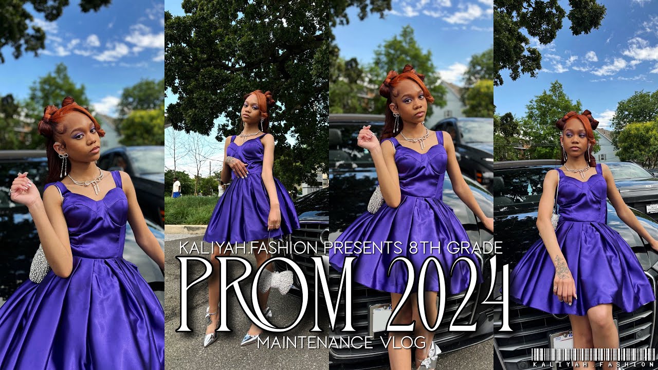 8TH GRADE PROM 2024 MAINTENANCE VLOG | new hair color, waxing, nails, shopping & more | K.F