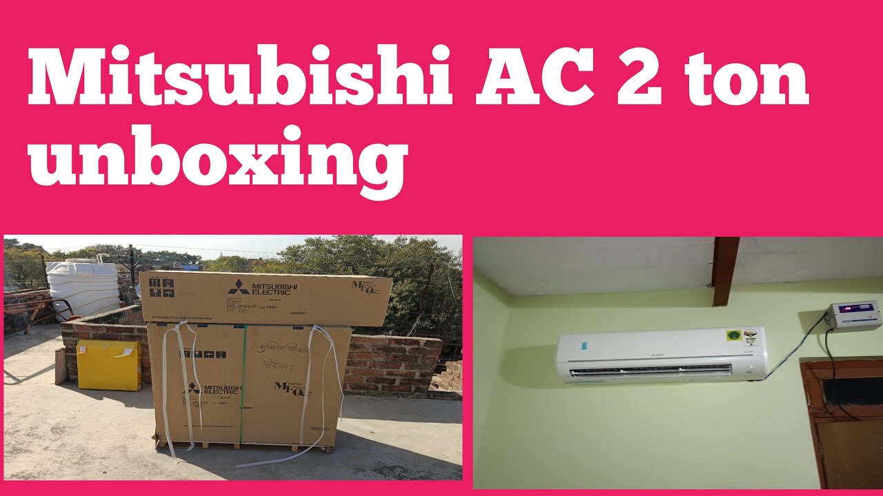 Mitsubishi AC 2 tan unboxing👍 Mitsubishi AC installation🙏 how to AC install step by step 😍