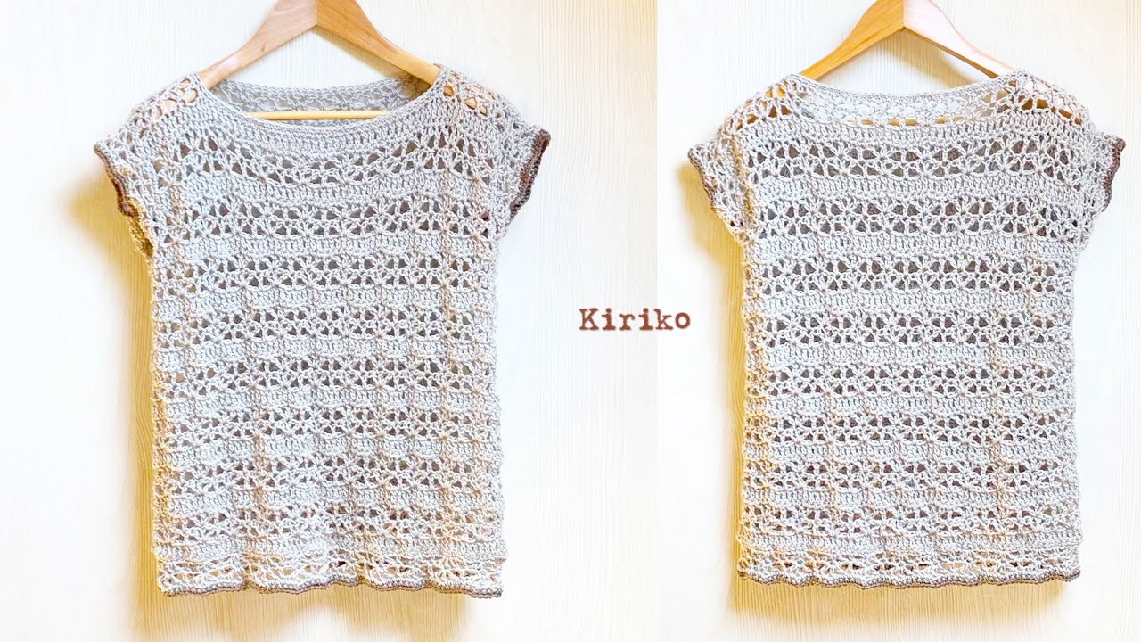 [Простая и симпатичная выкройка] Как связать крючком удобный пуловер