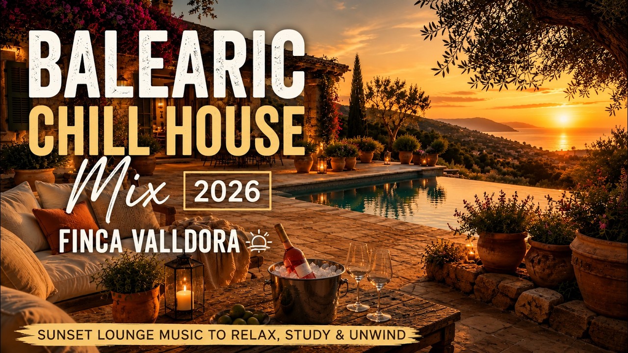 Balearic Chill House Mix 2026 - Finca Valldora | Sunset Lounge Music to Relax, Study & Unwind
