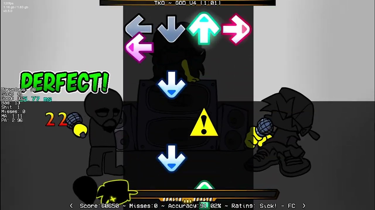 [FNF] TKO God Mode v4 Full Combo - Shaggy x Matt Deluxe v7
