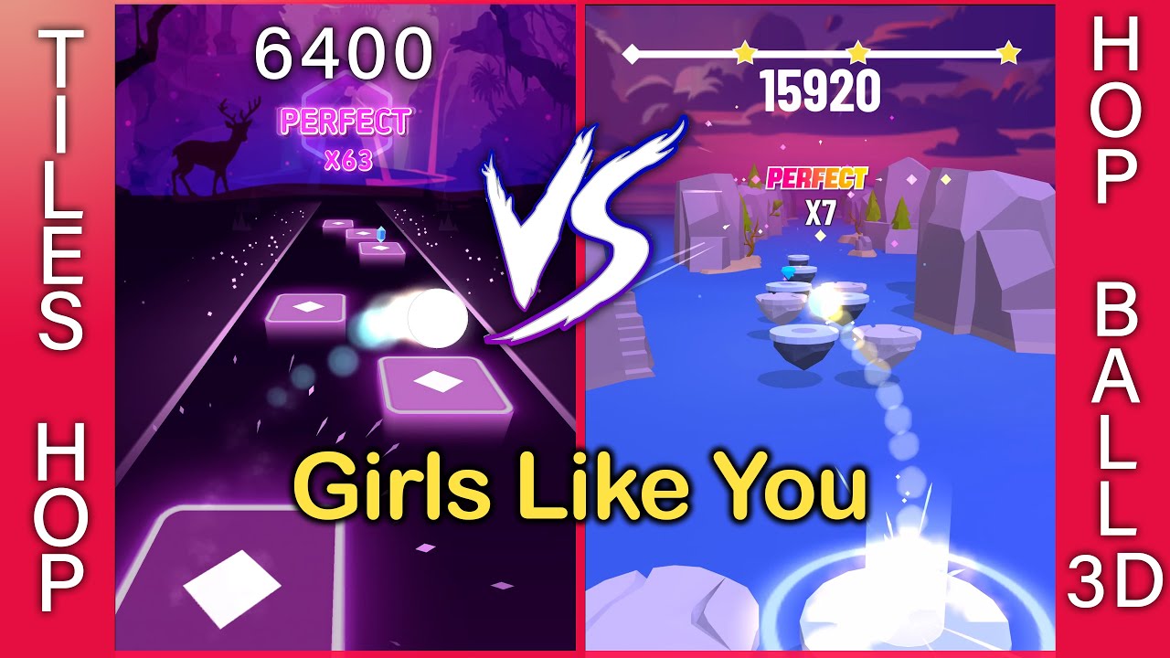Tiles Hop Vs Hop Ball 3D | GIRLS LIKE YOU