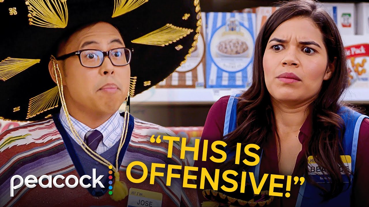 Superstore | Amy Fights Offensive Accents at the Salsa Stand
