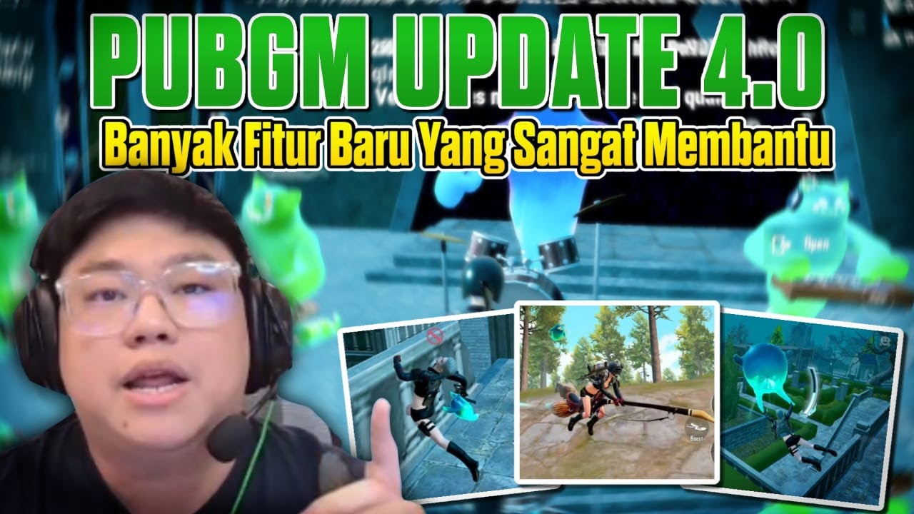 GRAFIK BARU ! LARI CEPAT ! SAPU TERBANG ! DAN MASIH BANYAK LAGI ! PUBGM NEW UPDATE 4.0