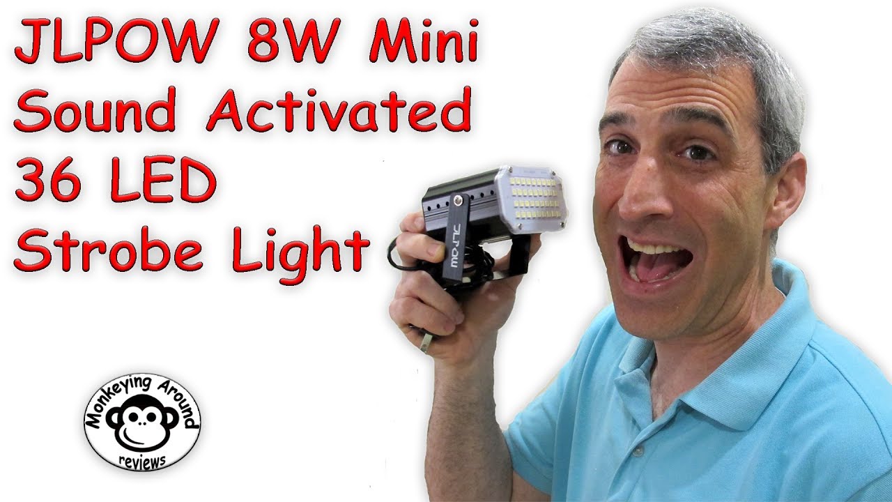 JLPOW 8W Mini Sound Activated 36 LED Strobe Light review