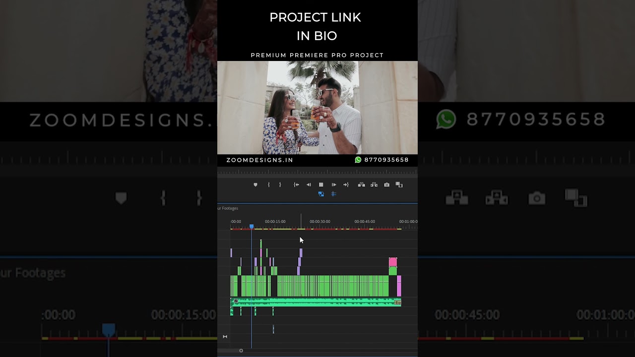 Wedding Teaser Premiere Pro Project - Cinematic Wedding Teaser Project - ZDOO1