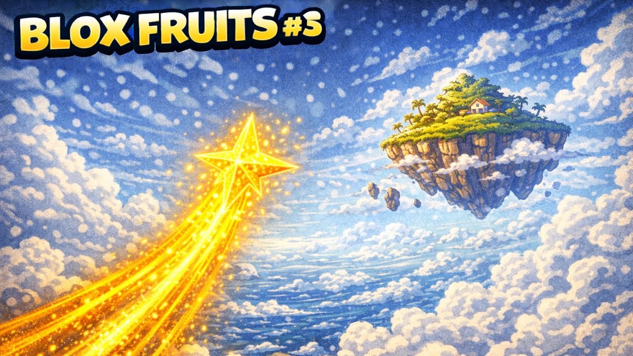 ☁️🔥 CHEGUEI NA ILHA DO CÉU E FIZ ALTAS BRINCADEIRAS 😂 | Blox Fruits #5