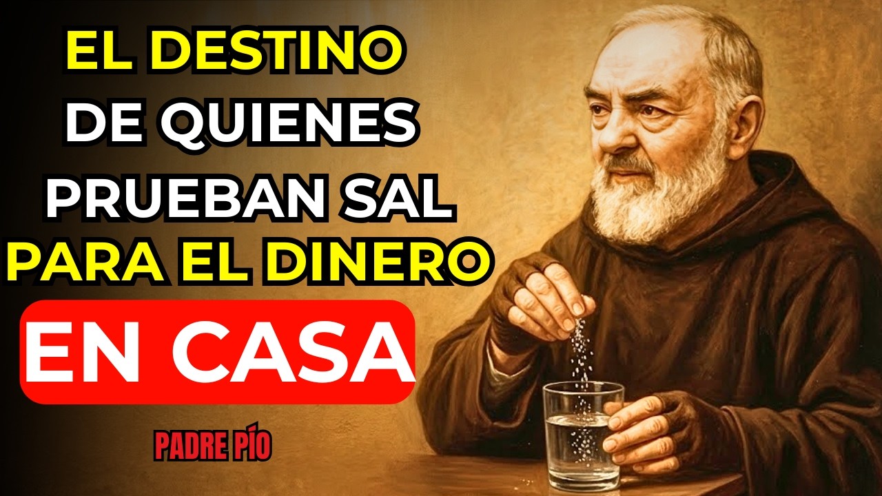 EL DESTINO DE QUIENES PRUEBAN EL VASO CON SAL PARA CAMBIAR SU DINERO…  | PADRE PÍO